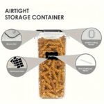 24pcs Deluxe Airtight Freshness Keepers - BPA-Free, Stackable, and Labelled Food Storage Containers with Marker for Spaghetti, Flour, Sugar, Cereal, and More - Keep Food Fresh for Longer and Organize Your Kitchen