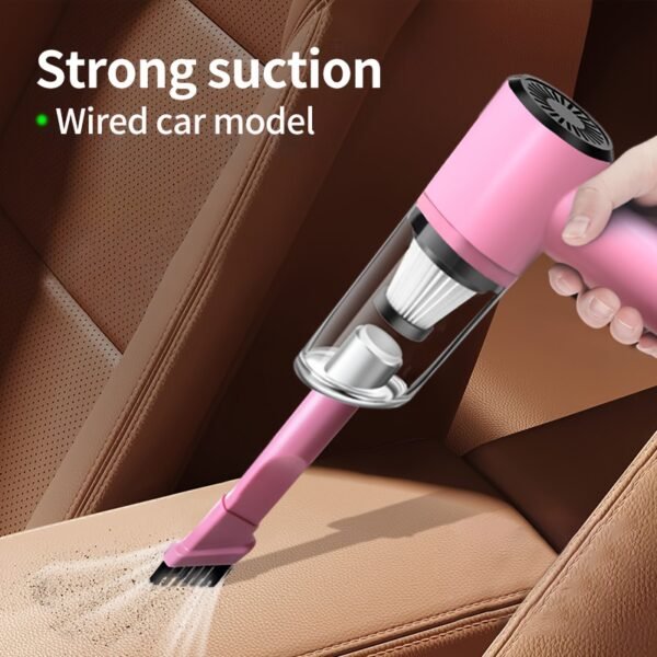 Super Suction Car Vacuum Cleaner - High Power Wet & Dry Cleaning - Portable Mini-Handheld for Effortless Pet Hair Removal - Versatile & Waterproof