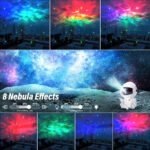 Astronaut Star Projector Night Light - LED Galaxy Nebula Lamp with 8 Color Modes, 360° Rotation, Remote Control, Polished Finish, USB Powered for Bedroom and Home Decoration (1pc)